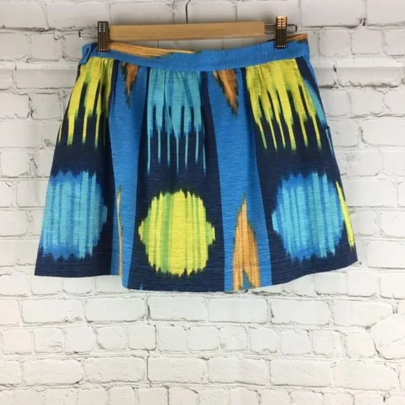 Madewell Eliot Silk Blend Watercolor Mini Skirt - Picture 2 of 6